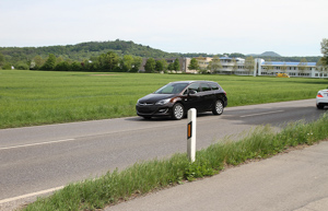 The Opel Astra in race mode